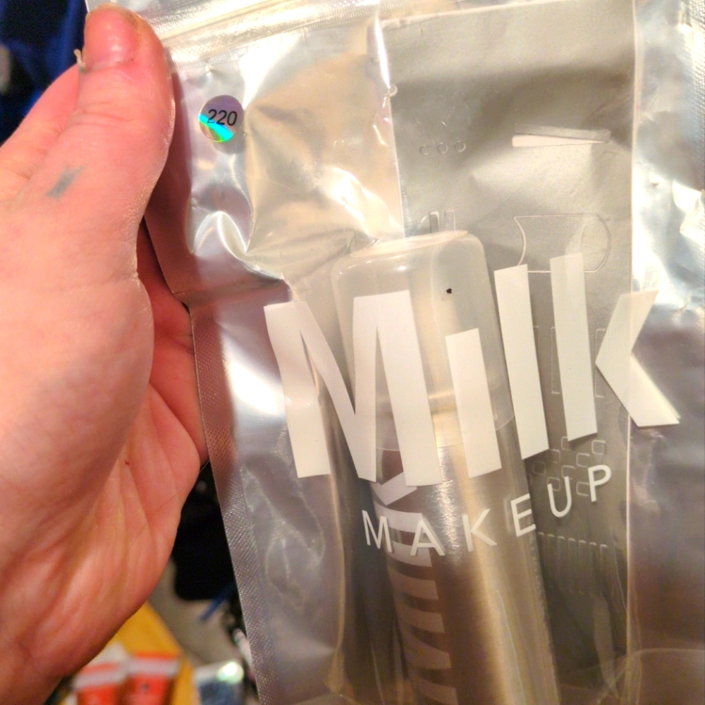 Milk Makeup Metallic Silver Nail Spray w/ Stickers! HTF+LE+Sold out!